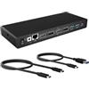ICY BOX Docking Station USB-C (14-in-1) con 2x HDMI & 2x DP (5K 30Hz | 4K 60Hz), 6x USB 3.0 HUB, Alimentazione 65W, Gigabit Ethernet, DisplayLink, Dock Universale, IB-DK2245AC