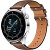 HUAWEI WATCH 3 - Smartwatch 4G AMOLED 1,43 pollici, AP52, chiamata eSIM, batteria fino a 3 giorni, monitoraggio saturazione ossigeno, frequenza cardiaca 24/7, GPS, 5ATM, cinturino pelle Brown