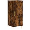 vidaXL Credenza Rovere Fumo 34,5x34x90 cm in Legno Multistrato