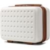 KONO Valigia Piccolo 31cm Piccolo Custodia Rigida di Alta Qualità Leggera e Resistente Trolley,Bianco
