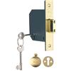 YALE B-M552-PB-78 Serratura a mortasa a 5 Leve, Alta Sicurezza, Finitura in Ottone, 3 Inch/76 mm