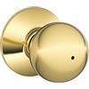 Schlage F40ORB605 - Manopola Orbit, ottone brillante