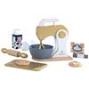 KidKraft Set Pasticceria Giocattolo Dorato con Impastatrice in Legno, Set Mini Elettrodomestici con Cibo Giocattolo per Cucina per Bambini, Accessori Cucina Bambini, 53535