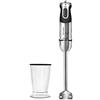 Cecotec Frullatore a Immersione Powerful Titanium Basic, 1000 W, Piedino XL, 4 Lame Rivestite in Titanio, 21 Livelli e Turbo, Include Bicchiere da 500 ml con Coperchio, Senza Bpa, Acciaio/Nero