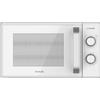 Cecotec Microonde da 20 litri con Grill Grandheat 3120. 1050 W, Grill 1000 W, Rivestimento AntiDirt iTech, Modalità Sbrinamento, Timer 35 min, FullWhite e Dettagli Metallizzati