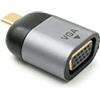 SYSTEM-S Adattatore VGA femmina a USB 3.1 tipo C maschio cavo in grigio