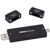 System-S NVME M-key M.2 NGFF Adattatore per USB 3.1 tipo C & 2.0 tipo A maschio per SATA SSD
