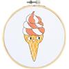 VERVACO Kit Punto Croce Contato Con Telaio RicamoGELATO Decorativi Per Pareti ca. 16 x 16 cm Set Fai Da Te Creativo Adulti Casa Decor Arte Da Parete Kit Per Hobby Cross Stitch