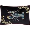 Paoletti Fodera per cuscino in velluto ricamato Atlantica - Nero - 40x60 cm