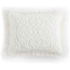 Beatrice Home Fashions - Copriletto in ciniglia Medallion, una piazza e mezzo, colore: avorio.