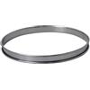 De Buyer circolare acciaio inox Stampo ad anello per torte perforato con bordo stondato, 3093.22, inossidabile, Diametro 22 cm