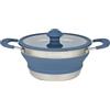 Cao C.A.O. - Pentole FLEX'COOK 1,5 litri in silicone e acciaio inox - Colore Blu - Lunghezza 31 cm - Larghezza 22 cm - Altezza 10 cm