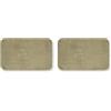 GEMITEX Tappeto MERLINO 50X80 ULTRASSORBENTE, Polyester, Tortora (Confezione da 2)