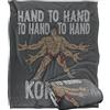 LOGOVISION Mortal Kombat Klassic Goto Hand To Hand Kombat Coperta super morbida al tatto setoso - 152 x 127 cm