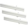 Gardinia 30131 Binario per Tenda, Metallo, Bianco, 67x60x0.1 cm (Confezione da 3)