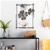 Wallity Hanah Home Accessorio decorativo da parete in metallo, realizzato a mano, 50 x 70 x 4 cm, 100% metallo, design unico dipinto a mano, perfetto per decorazioni per la casa e gli amanti dell'arte