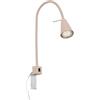 Briloner - Applique da parete interno con interruttore sul corpo, orientabile, luce bianca calda, applique camera da letto, applique da interno, lampada da parete, 6 x 40,5 cm, beige
