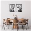 Wallity Hanah Home Elegante accessorio decorativo da parete in metallo (2 pezzi), 52 x 70 cm, 100% metallo, spessore 1,5 mm, perfetto per decorazioni moderne per la casa e l'art