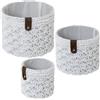 Alexandra House Living 03816 - Set di cestini in vimini bianco in fibra naturale (3 unità) - Marca: Alexandra House Living - EAN: 8427701038163