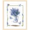 Lanarte Kit Punto Croce Contato UVA BLU Decorativi Per Pareti ca. 27 x 37 cm Set Fai Da Te Creativo Adulti Ricamo Casa Decor Arte Da Parete Kit Per Hobby Cross Stitch
