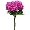 Softflame Fiori artificiali/falsi/finti - ortensia viola 4 pezzi per matrimoni, casa, feste, ristorante