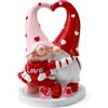 Zonling Decorazione di gnomi di San Valentino, statuette decorative per la casa, ornamenti da tavola, regali di San Valentino per lui e lei