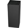 Vonsera Ceppo Coltelli da Cucina, Ceppo Portacoltelli Vuoto con Setole, Porta Coltelli Cucina Senza Coltello, Nero, Quadrato