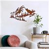 Wallity Hanah Home Dipinto a mano, accessorio decorativo da parete in metallo, 70 cm x 40 cm, 100% metallo (1,5 mm), pezzo unico per decorazione della casa, leggero ed elegante