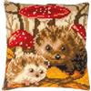 VERVACO Kit Cuscino Punto Croce RICCI Set Ricamo Principianti Cuscini Gobelin Decorativi ca. 40 x 40 cm Accessori Per Lavoretti Creativi DIY Casa Decor Hobby Adulti Cross Stitch