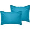 Nuit Des Rêves Turquoise Oxford Pillowcase Set (2 pezzi), 80 x 80 + 5 cm, 100% cotone ranforce, 155 thread Count | Envelope Closure, lavabile in lavatrice a 30 °C