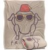 LOGOVISION Friends The Turkey Love Coperta super morbida al tatto setoso - 152 x 127 cm