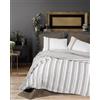 Nuit Des Rêves Premium Ranforce Double Quilt Cover Set (200 x 200 cm), 100% cotone, marrone, 2 buste (80 x 80 cm), stampa reattiva, lavabile in lavatrice, design elegante
