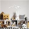 Wallity Hanah Home Elegante accessorio decorativo da parete in metallo, 67 x 20 cm, 100% metallo, spessore 1,5 mm, leggero e facile da appendere, perfetto per decorazioni moderne