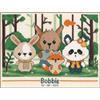 VERVACO Kit Punto Croce Contato PANDA E AMICI Annuncio Nascita Punto Croce ca. 19 x 14 cm Regalo Personalizzato Set Fai Da Te Attività Creative Adulti Benvenuto Bambino Cross Stitch