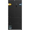 Cecotec Frigorifero Porta Francese Bolero CoolMarket FD 436 Scuro E. Compressore Inverter Plus Frigorifero 4 Porte Stile Francese Scuro 183X84Cm, 510L, No Frost, Classe Energetica E, Metal Cooling