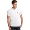 Ralph Lauren Polo in piqué Custom Slim-Fit (IT, Testo, M, Regular, Regular, Bianco)