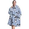 Msrlassn Felpe con Cappuccio Donna e Uomo Bambine Giganti Oversize Pullover Blanket Hoodie Confortevole Felpa Coperta Cappotto Felpone per Donne e Uomini con Tasca (Big ear dog)