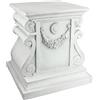 Design Toscano Statuario classico Piedistallo da giardino Base per rialzo, poliresina, pietra antica, Grande 38 cm