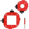 BTIUGYI 2 Pezzi Sagome per Router a Raggio D'angolo R10-R50 per Router, 4 in 1 Dima Rapida a Raggio di Router, Sagoma per Router con Fresa a Fessura per la Lavorazione del Legno DIY