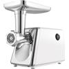 Frilla Tritacarne Elettrico Professionale per Macinare la carne, fare salsicce, Acciaio Inox, Tritacarne per Carne, Attacco per Salsiccia e Kubbe - MESOMIX