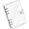TopHomer Raccoglitore ad Anelli A6 in PVC Morbido Trasparente - 6 Fori, Ricaricabile, Impermeabile per Taccuino a Fogli Mobili