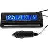 Riloer Termometro digitale con orologio digitale per auto con schermo LCD