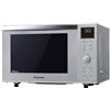Panasonic NN-DF385MEPG Forno a Microonde Inverter Combinato con Grill, Cavità Piatta, 23L, 1000W, 16 Programmi Automatici, Turbo Defrost, 6 Livelli di Potenza, Timer, Display LED, Argento
