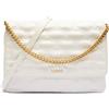 Liu Jo Jeans Borsa a Tracolla Liu Jo donna sirin con catena tre scomparti chiusura patta in ecopelle trapuntata - Crema