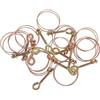 TOPBATHY 12 Pezzi clip per tubo dell'acqua Fermaglio per tubo d'acqua Serraggio tubo d'aria Fissaggio tubo acqua fissaggio del tubo morsetto per tubi morsetti pesanti Ferro zincato Golden