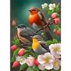 EOBROMD 5D Diamond Painting Kit Completo, Uccellino Pittura Diamante FAI DA TE, Fiore Diamond Painting Bambini Adulti, Animale Strass Ricamo a Punto Croce Painting Decorazione per Casa 30x40cm