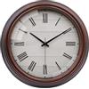 VIKMARI Vintage Retro Orologio da Parete, 30cm Silenzioso Marrone Numeri Romani Orologio per Cucina Bagno Soggiorno Camera da Letto Studio