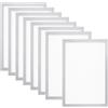 PATIKIL Cornice Magnetica per Foto A4, Confezione da 8 Cornici Magnetiche Autoadesive per Esposizione di Foto, Opere d'Arte Su Frigorifero, Finestra e Parete, Colore Argento