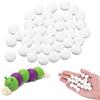 cobee 200 palline bianche in schiuma di polistirolo, rotonde da 1,5 cm, piccole palline di polistirolo per artigianato fai da te e decorazioni per feste