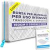 volila Custodia Materasso Matrimoniale con Cerniera (230x150x30 cm), Protettiva Busta, Impermeabile sacco per materasso per Trasloco e Custodia - Telo Plastica Protettivo Antiacaro, Polvere e Macchie